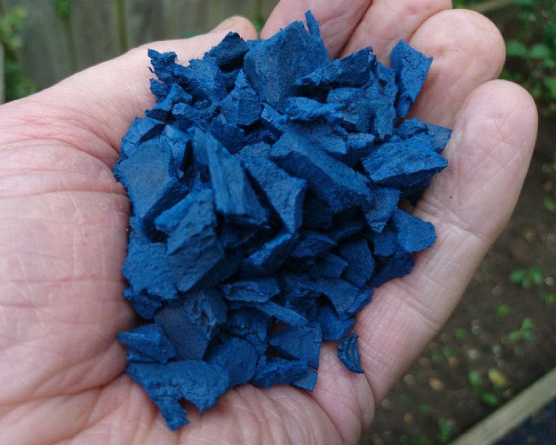 Blue Rubber Chipping